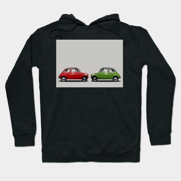 Italian Fiat 500 Hoodie by markvickers41